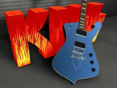 Kiss Ibanez Ps10th 3D model