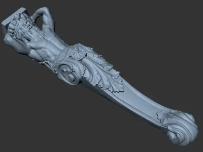 3Dk Man Brcket Pro 3D Print and CNC Model 3D model