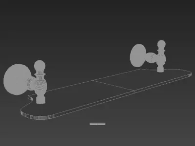 Ottoman Mansion Shelf 3D model