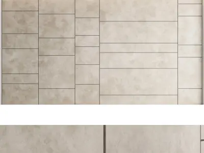 Decorative wall panel set 37 3D model