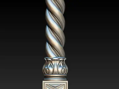 Columns ornate column Free 3D model