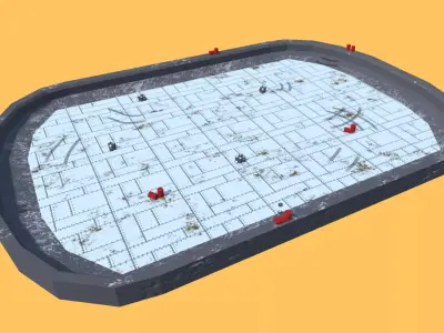 Race Arena - Stylized Race Car Pack Low-poly 3D model