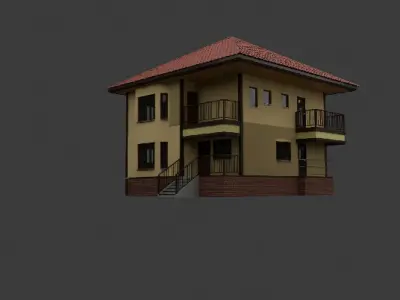 House Low-poly 3D model