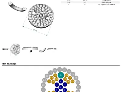 round necklace pomelatto 3D print model