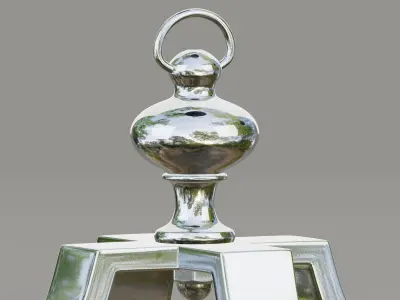 Moroccan hurricane candle lantern 3D model