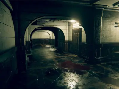 Modular Police Station Props Pack Low-poly 3D model