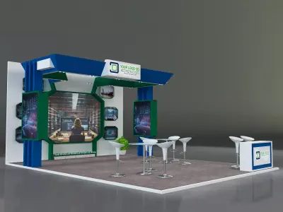 Booth Exhibition Stand a231 3D model