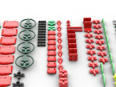 TwindBricks3D - 40460 Roses 3D print model