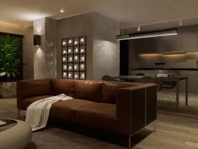 Modern living - A 3D model