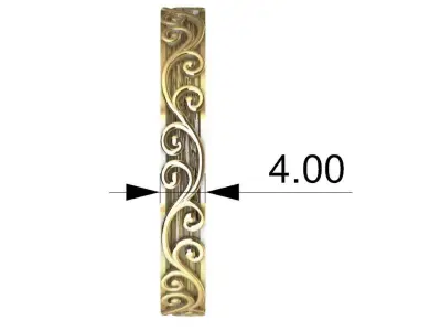 Arabesque Rococo Alliance Ring 3D print model