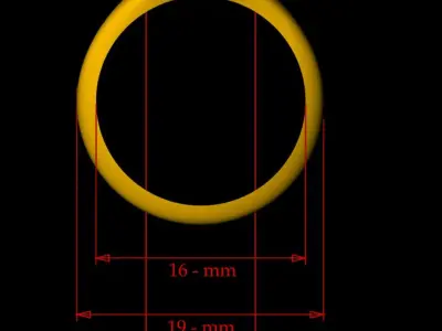 Rose Ring - 0021 3D print model