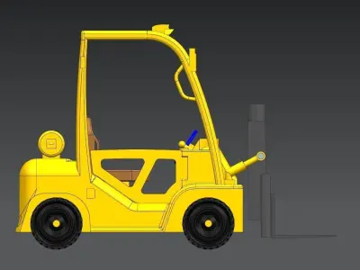 Forklift Assembly 3D print model