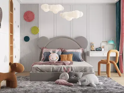 kids bedroom 3D model order