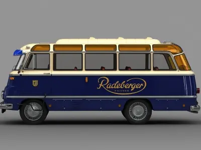 ROBUR  LO 2500  Bus  1961 3D model