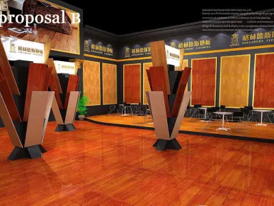 Booth - Area - 12X10-3DMAX2009-04 3D model