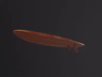 Surfboard 3D Model Low-poly 3D model
