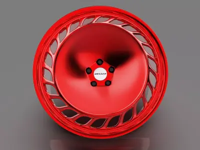 Messer ME 03 Wheel RED Highpoly Lowpoly  3D print  3D print model