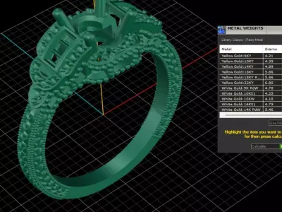 ring woman  3D print model 101