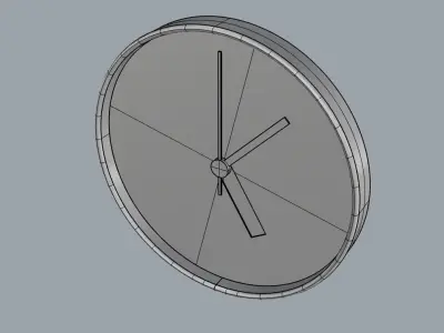 Wall Clock Free 3D model