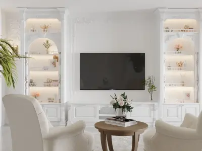 classic tv wall 2025  3D model