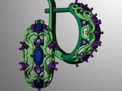 Earrings 39 3D print model