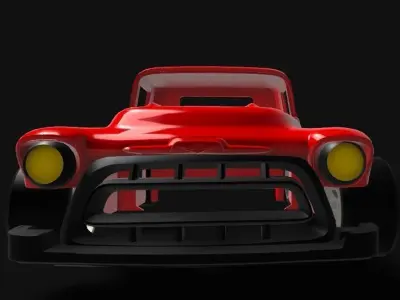 1 10 Custom 1958 Chevrolet Pickup Trucks RC Car Bodyshell  3D print model