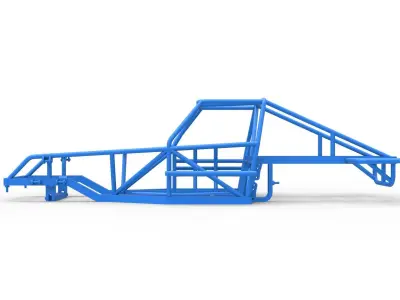 Frame of Australian Super Sedan Scale 1 to 25 3D print model