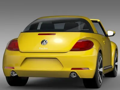 VW Beetle Targa 2016 3D model