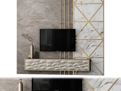 Wall TV 3d models collection