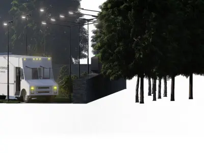 Movie scene 3D model