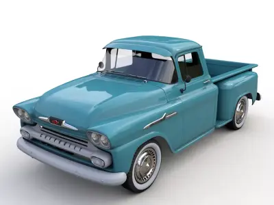 CHEVY 3100 APACHE 32 STEPSIDE TRUCK 1958 3D model