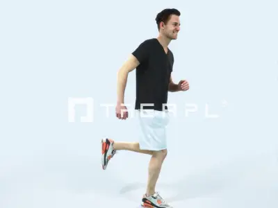 Virtue 02C Running Jogging Football Sports Man Low-poly 3D model