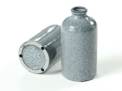 polypasta - hakoh vase granite 01 3D model