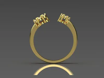 woman flower diamond ring fr0013 3D print model