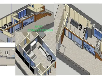 3d home design glazing prototype 3D model