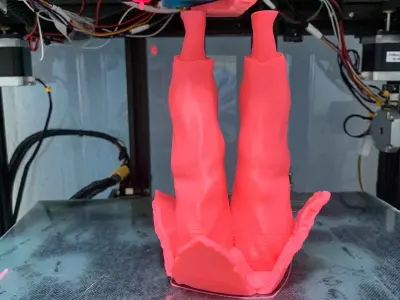  Stuck in the wall -no support 3d printing stl file 3D print model