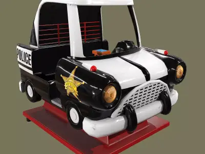 Police Coin Operated Ride  Low-poly 3D model