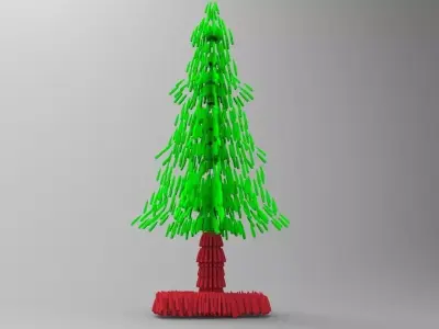artistic christmas tree free Free 3D model
