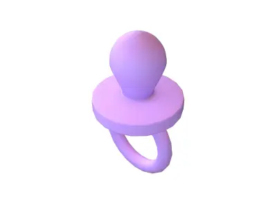 Pacifiers Decoration v1 003 Low-poly 3D model