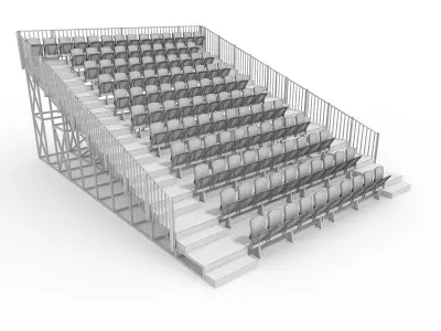 Bleachers 36 3D model