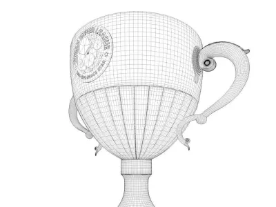 ISL  football Trophy 3D model