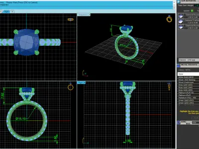 Woman Wedding Ring 3D print model