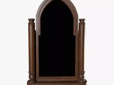 Medieval Wall Mirror V01 Low-poly 3D model