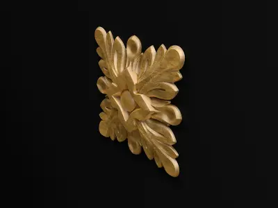 Carved rosette 3D model