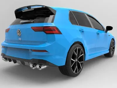 Volkswagen Golf R 8 2022 3D model