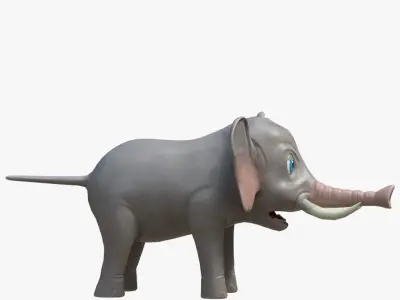 Cartoon elephant 3D model order