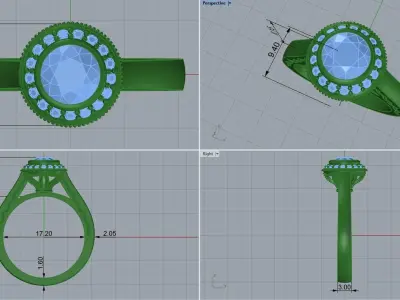 ring code 32 3D print model