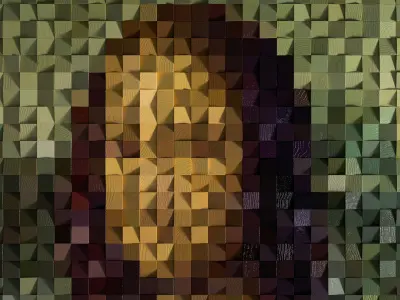 Mona Lisa Wall Decor 3D model