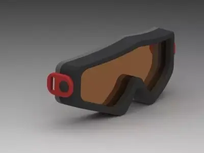 Ski goggles concept 1 Free 3D model