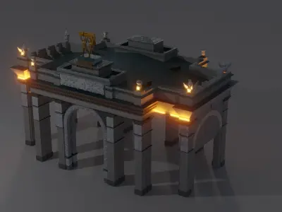 Arch VDNH 3D model